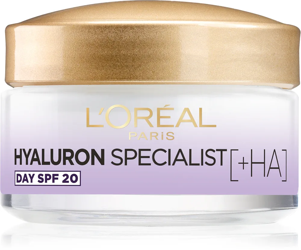 L’Oréal Paris Hyaluron Specialist - Крем для лица L’Oreal Paris Hyaluron Specialist дневной, увлажняющий, с гиалуроновой кислотой и SPF 20, 50 мл, 50 мл