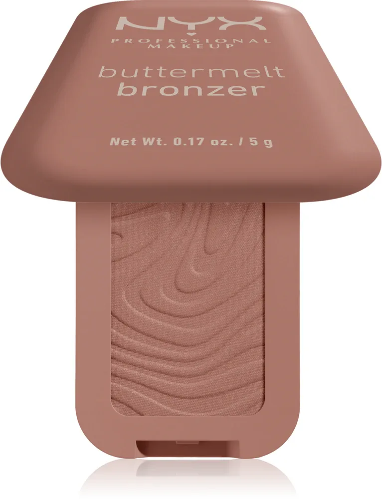 Бронзер для лица NYX Professional Makeup Buttermelt Bronzer кремовый, с сатиновым финишем, до 12 часов стойкости, 5 г, оттенок 03 Deserve Butta