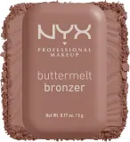 Бронзер для лица NYX Professional Makeup Buttermelt Bronzer кремовый, с сатиновым финишем, до 12 часов стойкости, 5 г, оттенок 02 All Buttad Up — фото 5