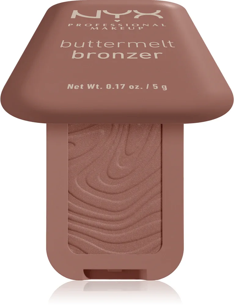 Бронзер для лица NYX Professional Makeup Buttermelt Bronzer кремовый, с сатиновым финишем, до 12 часов стойкости, 5 г, оттенок 04 Butta Biscuit