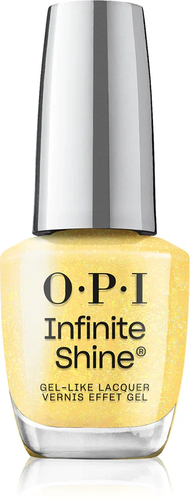 Лак для ногтей OPI OPI'm Dreaming Infinity Shine с блёстками, жёлтый, стойкость до 11 дней, 15 мл, оттенок Slay Hello to Yellow