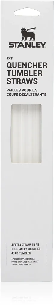 Трубочки для стакана Stanley The Quencher Tumbler Straws многоразовые, 4 шт, 1180 ml Transparent / 1180 ml Pink / 1180 ml Blue / 1180 ml Green