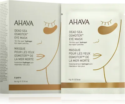 Маска для кожи вокруг глаз AHAVA Youth Boosters Osmoter от отёков и тёмных кругов, 6 шт. по 4 г