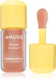 Масло для губ AMUSE Banana Lip Oil увлажняющее, с банановым ароматом, 4,5 мл, оттенок 08 Soy Latte — фото 1