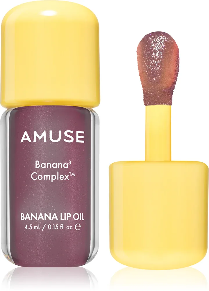 Масло для губ AMUSE Banana Lip Oil увлажняющее, с банановым ароматом, 4,5 мл, оттенок 06 Rose Sorbet