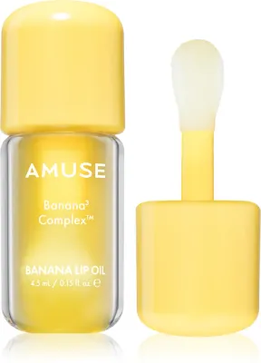 Масло для губ AMUSE Banana Lip Oil увлажняющее, с банановым ароматом, 4,5 мл, оттенок 02 Banana