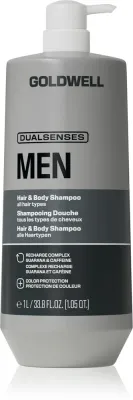 Шампунь-гель для душа Goldwell Dualsenses Men Hair Body Shampoo 2 в 1, для волос и тела, 1000 мл