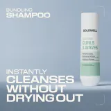 Шампунь для волос Goldwell Dualsenses Curls Waves Bundling Shampoo для кудрявых и волнистых, защита цвета — фото 4