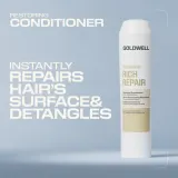 Кондиционер для волос Goldwell Dualsenses Rich Repair Restoring Conditioner восстанавливающий, для сухих волос — фото 4