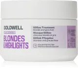 Маска для волос Goldwell Dualsenses Blondes Highlights 60Sec Treatment для светлых волос, нейтрализующая желтизну, 200 мл — фото 1