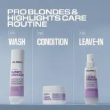 Маска для волос Goldwell Dualsenses Blondes Highlights 60Sec Treatment для светлых волос, нейтрализующая желтизну, 200 мл — фото 6