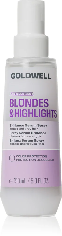 Спрей-сыворотка для волос Goldwell Dualsenses Blondes Highlights Brilliance Serum Spray несмываемый, для светлых волос, 150 мл