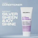 Кондиционер для волос Goldwell Dualsenses Blondes Highlights Toning Conditioner тонирующий, для светлых волос, 200 мл — фото 4