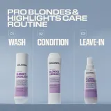 Шампунь для волос Goldwell Dualsenses Blondes Highlights Anti-Yellow Shampoo нейтрализующий желтизну, для светлых волос — фото 6