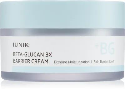 Крем для лица iUnik Beta Glucan 3X Barrier Cream восстанавливающий барьер, увлажняющий, 50 мл