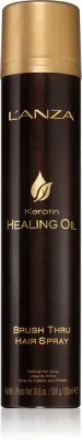 Спрей для укладки волос L'anza Keratin Healing Oil Brush Thru Spray с термозащитой, средняя фиксация, 300 мл