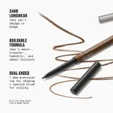 Карандаш для бровей MAC Cosmetics Pro Brow Styler со щёточкой, для прорисовки волосков, 0,08 г, оттенок Omega — фото 7