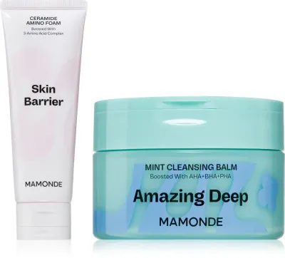 Набор для очищения лица MAMONDE Cleansing Duo Set с очищающим бальзамом и пенкой, для всех типов кожи