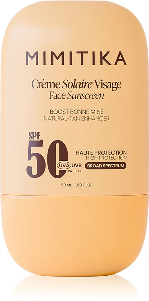 Солнцезащитный крем для лица Mimitika Sun Face Sunscreen SPF50 с маслом ши и витамином E, 50 мл SPF 50