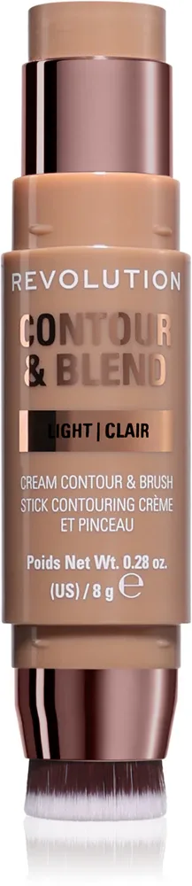 Стик для контуринга Revolution Contour Blend Stick бронзирующий, 8 г, оттенок Light