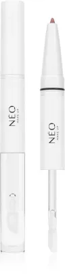 Карандаш и блеск для губ 2 в 1 NEO MAKE UP Intense Serum 2in1 Lipliner Lipgloss с гиалуроновой кислотой, 1 шт, оттенок 05 Bare Nude