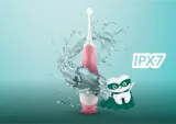 Зубная щётка NENO Denti Pink электрическая, для детей от 3 месяцев, IPX7, розовая, 1 шт 3 m+ — фото 5