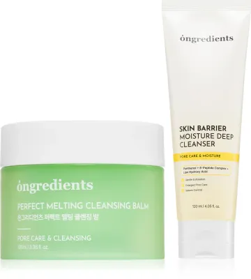 Набор для очищения лица Ongredients Perfect Melting + Skin Barrier бальзам и гель, 100 мл + 120 мл