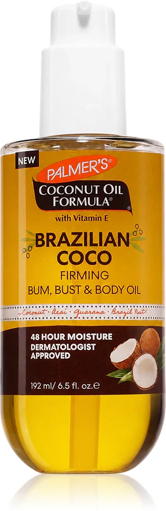 Масло для тела Palmer’s Coconut Oil Formula Brazilian Coco с кокосовым маслом, от целлюлита, 192 мл