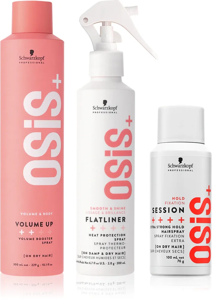 Набор для укладки волос Schwarzkopf Professional Osis+ для объёма и фиксации, 3 шт