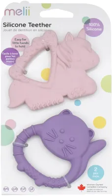 Melii Teethers - Прорезыватель Teethers, силиконовый, 2 шт, 2 шт