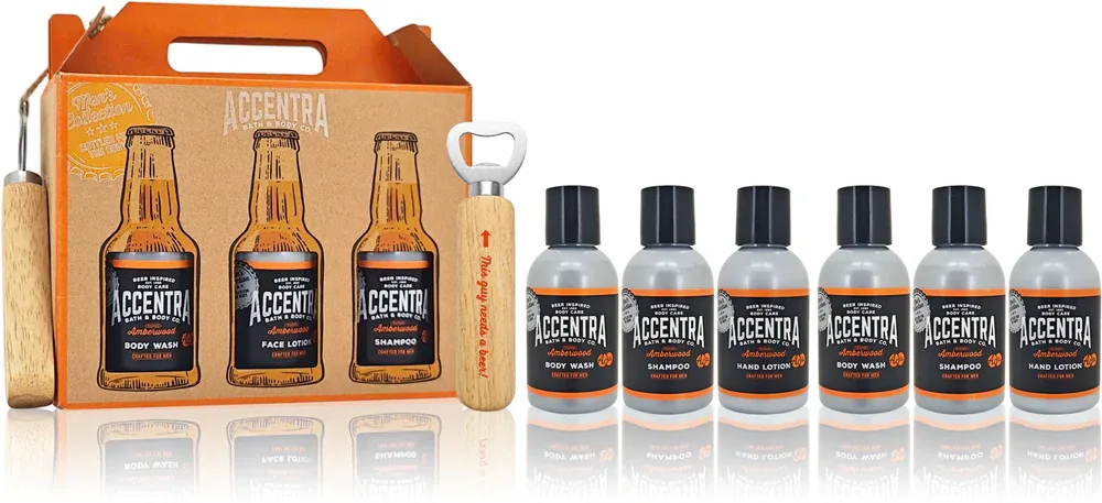 Набор косметики для мужчин Accentra Men's Collection подарочный, для лица, тела и волос zapachy Amberwood