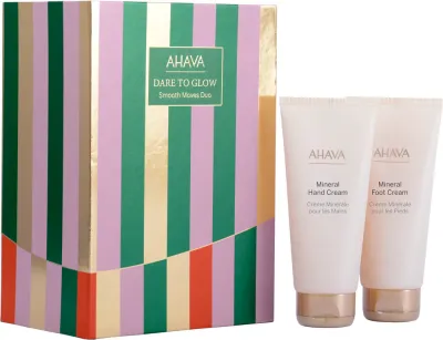 Набор косметики AHAVA Dare to Glow Smooth Moves Duo: крем для рук и крем для ног, подарочный