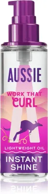 Масло для кудрявых волос Aussie Bouncy Curls Work That Curl питательное, с маслом макадамии, 95 мл