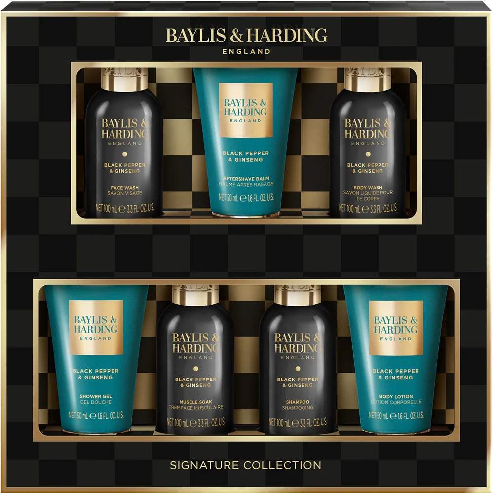 Baylis & Harding Black Pepper & Ginseng - Набор мужской косметики Baylis Harding Black Pepper Ginseng Men's His Essential Luxuries