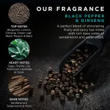Baylis & Harding Black Pepper & Ginseng - Набор мужской косметики Baylis Harding Black Pepper Ginseng Men's The Essentials Travel Wash Bag, с косметичкой — фото 3
