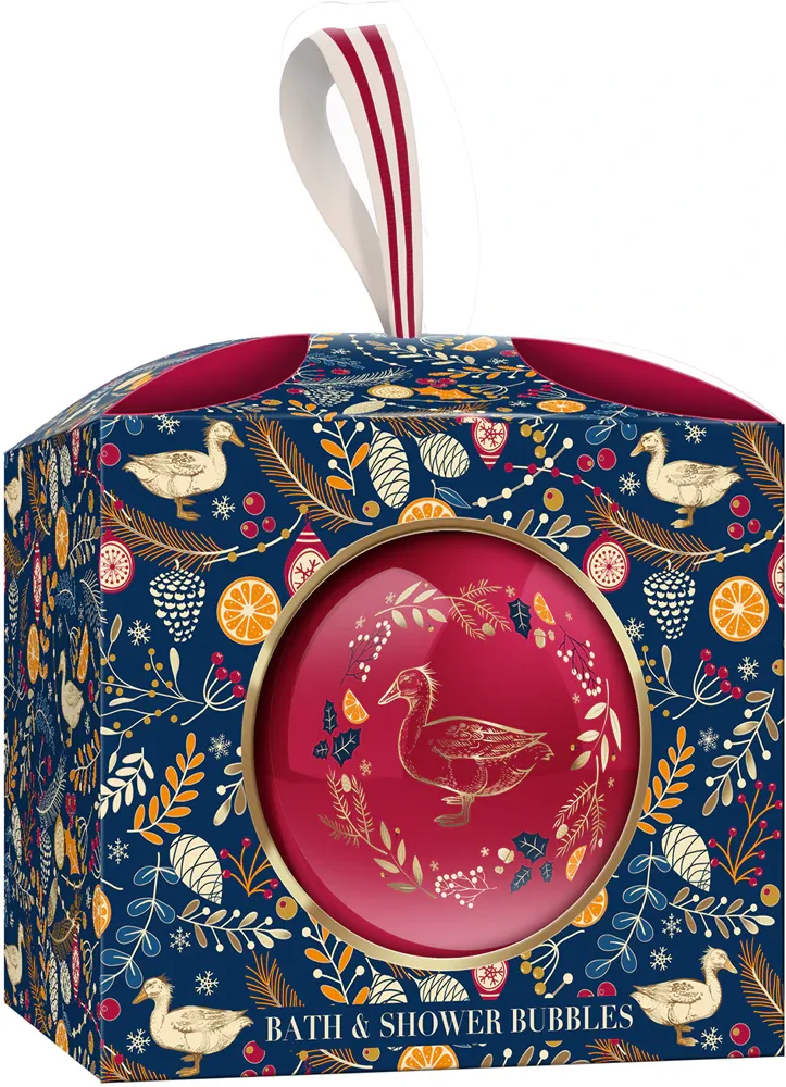 Baylis & Harding The Fuzzy Duck Winter Wonderland - Пена для ванны Baylis Harding The Fuzzy Duck Winter Wonderland Festive Bauble Cranberry, подарочная, 250 мл, 250 мл