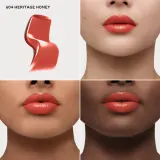 Помада для губ Burberry Brit Shine с блеском, увлажняющая, 3 г, оттенок Heritage Honey 604 — фото 2