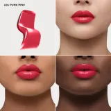 Помада для губ Burberry Brit Shine с блеском, увлажняющая, 3 г, оттенок Punk Pink 636 — фото 2
