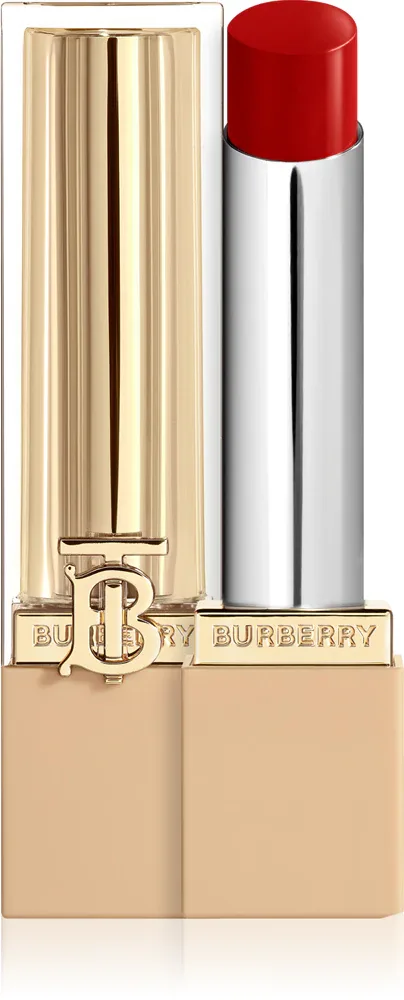 Помада для губ Burberry Brit Shine с блеском, увлажняющая, 3 г, оттенок Royal Red 646