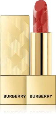 Помада для губ Burberry Kisses сатиновая, стойкая, с гиалуроновой кислотой, 3 г, оттенок Burnished Red 117