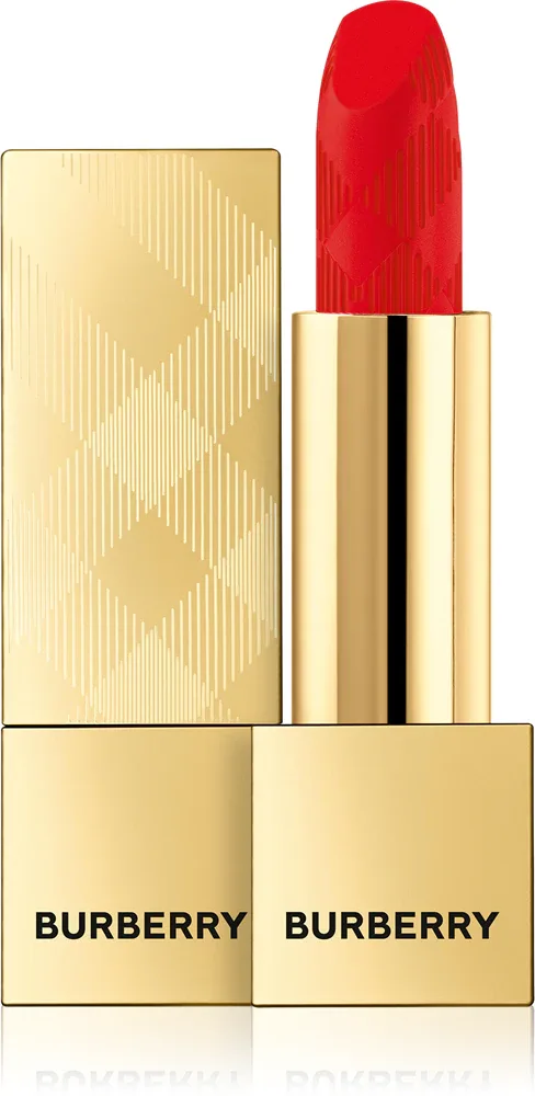 Помада для губ Burberry Kisses Matte матовая, стойкая, 3,3 г, оттенок Red Crimson 107