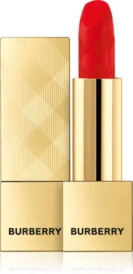 Помада для губ Burberry Kisses Matte матовая, стойкая, 3,3 г, оттенок Red Crimson 107
