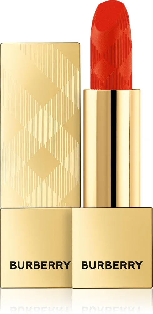 Помада для губ Burberry Kisses Matte матовая, стойкая, 3,3 г, оттенок Orange Red 71