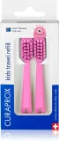 Зубная щётка Curaprox Kids Travel refill детская, сменная, с очень мягкими волокнами, 2 шт — фото 1