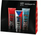 Набор гелей для душа Dermacol Men Agent Mix мужской, подарочный, 3 в 1, 3 шт. по 250 мл — фото 1