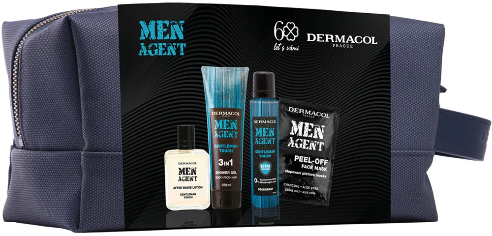 Набор мужской косметики Dermacol Men Agent Gentleman Touch подарочный, с косметичкой