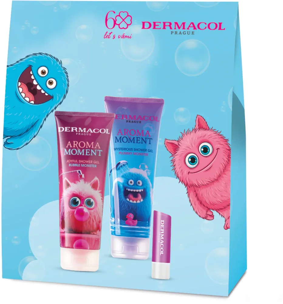 Набор детской косметики Dermacol Aroma Moment Kids подарочный, с гелями для душа и бальзамом для губ