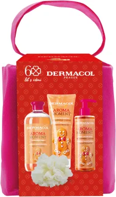 Набор косметики Dermacol Aroma Moment Gingerbread Cookies подарочный, с пеной для ванны, гелем для душа и жидким мылом