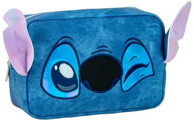 Косметичка Disney Stitch Toiletry Bag вместительная, на молнии, 1 шт
