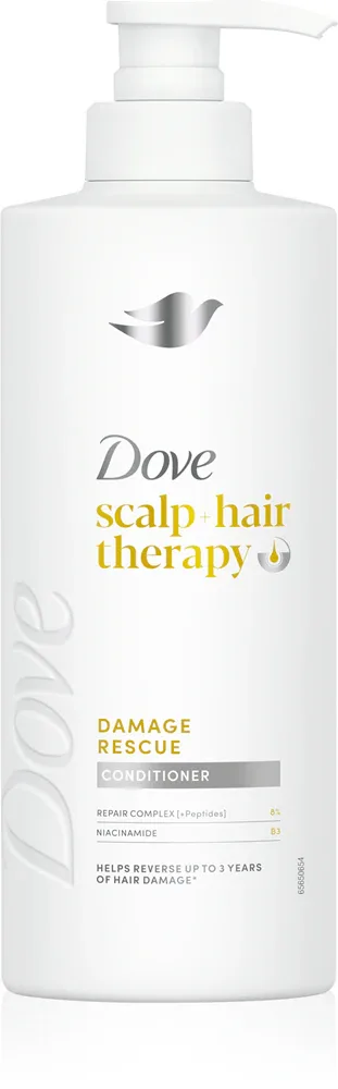 Кондиционер для волос Dove Scalp + Hair Therapy Damage Rescue для повреждённых и окрашенных волос, 400 мл